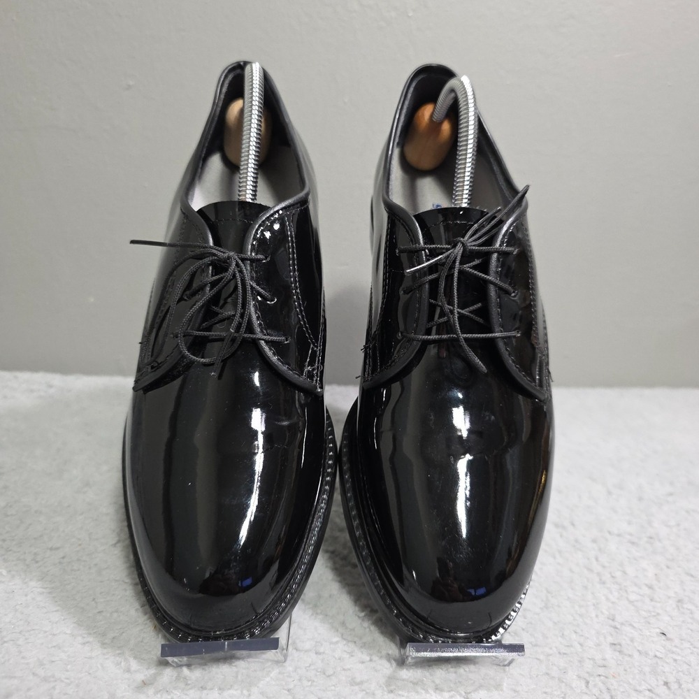 Capps‎ Delite Womens Patent Leather Black Shoes Size 10.5 High Gloss Army USAF